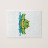 Puzzle Crocodile à nager dans l'eau (Horizontal)