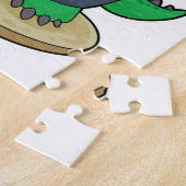 Puzzle Crocodile aux fleurs (Côté)