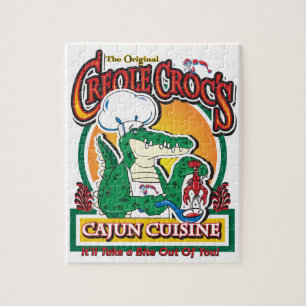 Puzzle Crocodile Cajun créole Mardi Gras