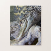 Puzzle Crocodile de bébé mignon et Cheeky souriant (Vertical)