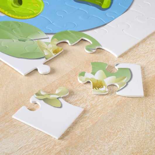 Puzzle Crocodile de sourire ! (Côté)