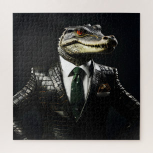 Puzzle Crocodile en combinaison