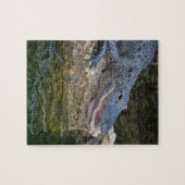 Puzzle Crocodile foncé avec une réflexion claire dans l'e (Horizontal)