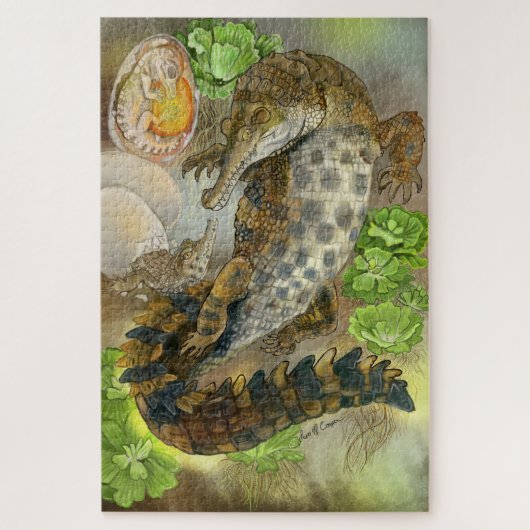 Puzzle Crocodile grossier (Vertical)
