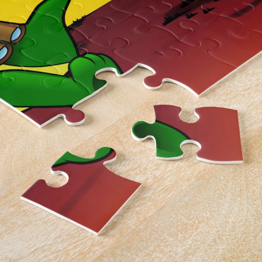 Puzzle Crocodile heureux (Côté)