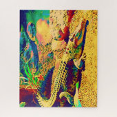 Puzzle Crocodile tropical Queensland défi (Vertical)