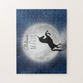 Puzzle Croire en la magie | Jolie Pleine lune Unicorn (Vertical)