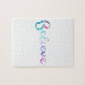 Puzzle Croire la typographie de l'aquarelle (Horizontal)