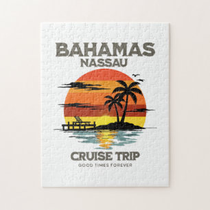 Puzzle Croisière coucher de soleil dans le port des Baham