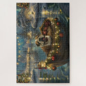 Puzzle Croisière de Noël du Bulldog (Vertical)