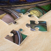 Puzzle Croissant Céleste Vitrail Orné Lune (Côté)