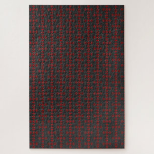 Puzzle Croix avec ornement rouge, Art décoratif sacré