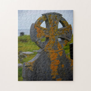 Puzzle Croix celtique ancienne, Galway, Irlande.
