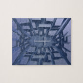 Puzzle Croix chrétienne Abstraite 3D (Horizontal)