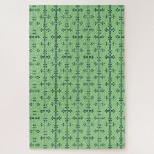 Puzzle Croix Chrétienne Classique Art Minimaliste Fin