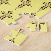 Puzzle Croix chrétienne d'art pourpre royal (Côté)