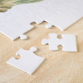 Puzzle Croix chrétienne fleurie bleue (Côté)