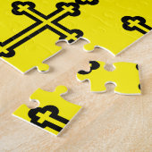 Puzzle Croix chrétienne noire (Côté)