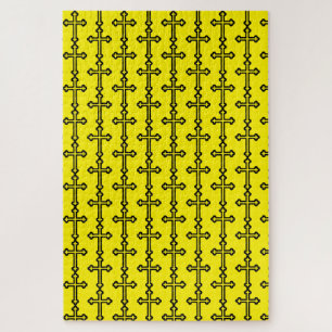 Puzzle Croix chrétienne noire