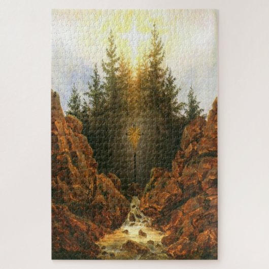 Puzzle Croix dans la forêt - Caspar David Friedrich (Vertical)