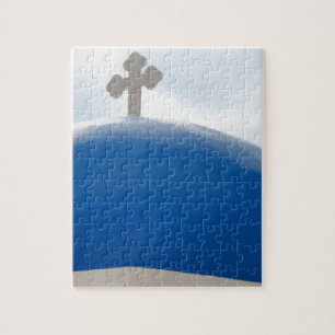Puzzle Croix de Santorin dans le soleil de l'après-midi