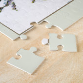 Puzzle Croix d'or avec fleurs blanches (Côté)