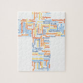 Puzzle Croix faite de mots (Vertical)