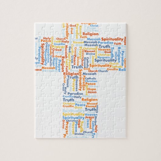 Puzzle Croix faite de mots (Vertical)