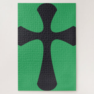 Puzzle Croix minimaliste moderne Art chrétien contemporai