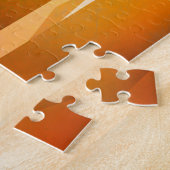 Puzzle Croix religieuse rouge et jaune (Côté)