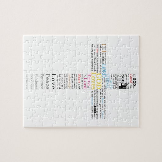 Puzzle croix typographique (Horizontal)