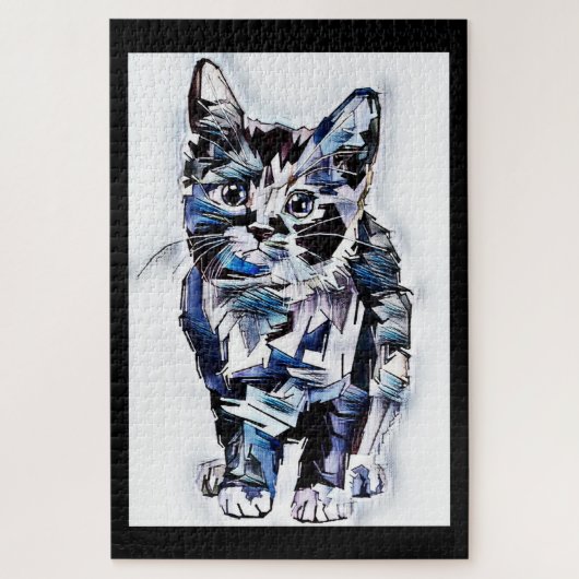 Puzzle Croquet Kitty (Vertical)