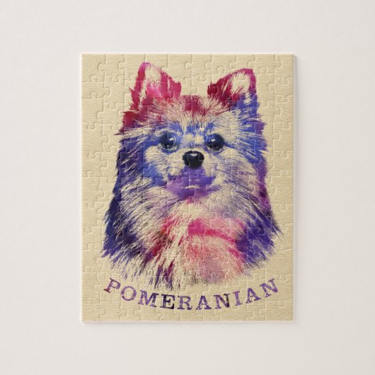 Puzzle Croquis allemand mignon de Spitz de Pomeranian (Vertical)