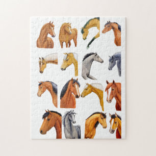 Puzzle Croquis de chevaux