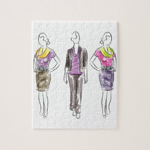 Puzzle Croquis de mannequin