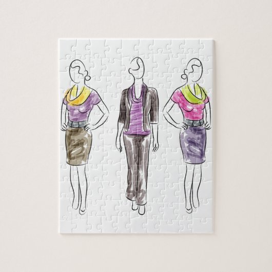 Puzzle Croquis de mannequin (Vertical)