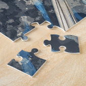 Puzzle Croquis de voiliers surfant à travers la mer (Côté)