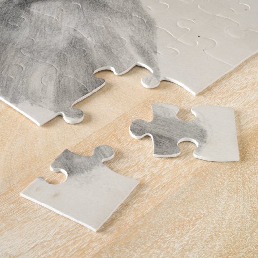 Puzzle Croquis éléphant (Côté)