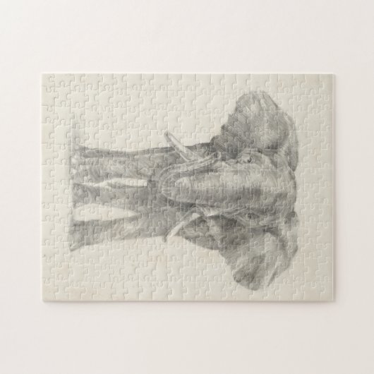 Puzzle Croquis éléphant (Horizontal)