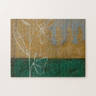 Puzzle Croquis floral avec Fleur sauvage et Plante