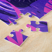 Puzzle Croupe à panthère noire dans une rivière (Côté)