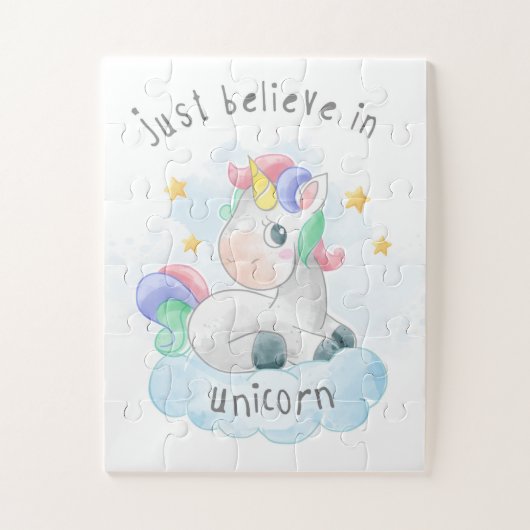 Puzzle Croyez juste Unicorn (Vertical)