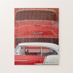 Puzzle Cru blanc rouge de Dodge de voitures de Bel Air