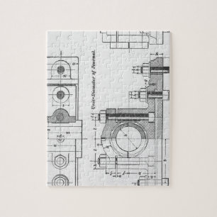 Puzzle Cru de machines de modèle d'ingénierie