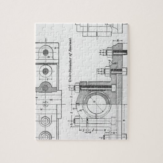 Puzzle Cru de machines de modèle d'ingénierie (Vertical)