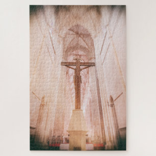 Puzzle Crucifix derrière l'autel du monastère de Batalha