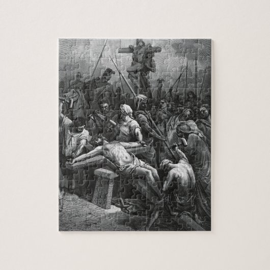 Puzzle Crucifixion 1866 de Jésus de gravure par Gustave (Vertical)