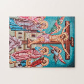 Puzzle Crucifixion Jésus Christ Orthodoxe Icône chrétienn (Horizontal)