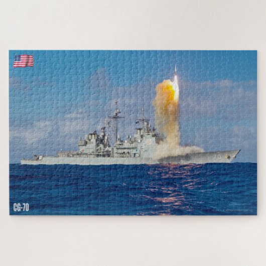 Puzzle CRUISER À MISSILES GUIDÉS - CG-70 (20x30 POUCES) (Horizontal)