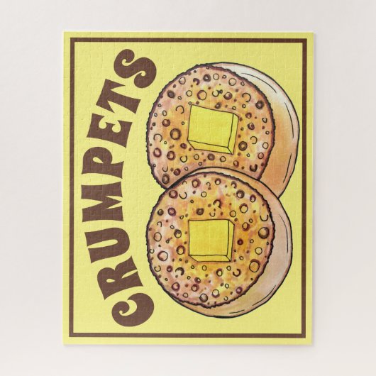 Puzzle Crumpets à beurre chaud Cuisine britannique (Vertical)